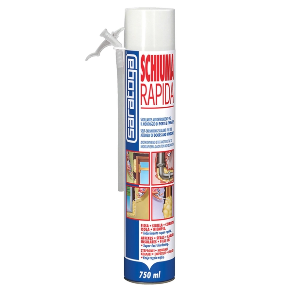 Schiuma Poliuretanica Rapida Saratoga Manuale 750 ml