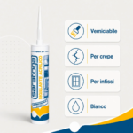 Sigillante Acrilico Verniciabile Bianco Saratoga 280 ml - immagine 2